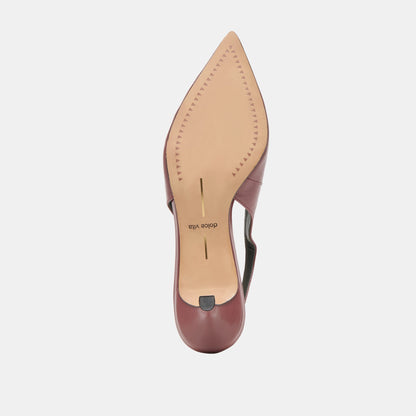 Dolce Vita SHOES Alenna Oxblood Crinkle Heels