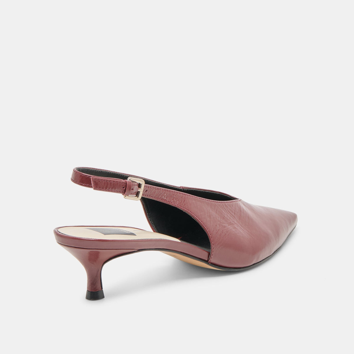 Dolce Vita SHOES Alenna Oxblood Crinkle Heels