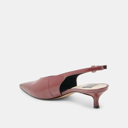 Dolce Vita SHOES Alenna Oxblood Crinkle Heels