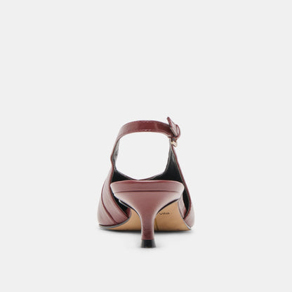 Dolce Vita SHOES Alenna Oxblood Crinkle Heels
