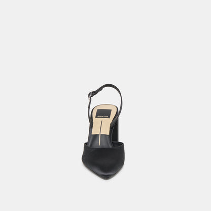 Dolce Vita SHOES Carel Onyx Satin High Heels