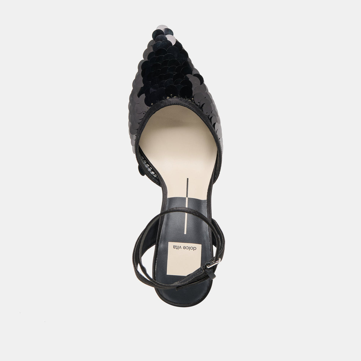 Dolce Vita SHOES Elizza Confetti Onyx Woven Mesh Heels