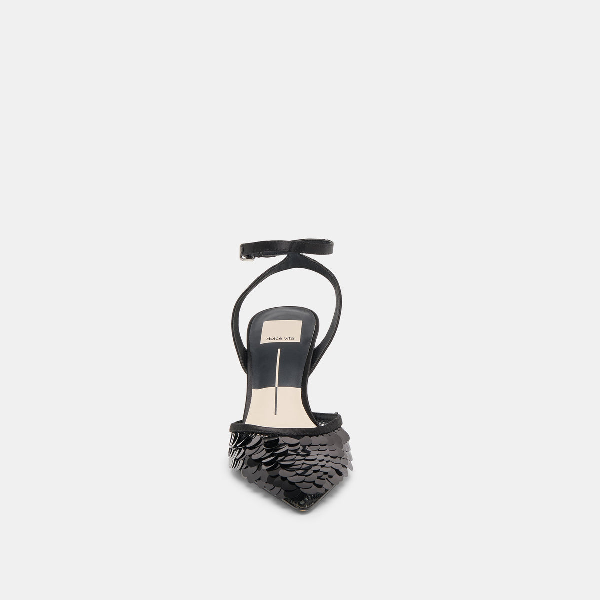 Dolce Vita SHOES Elizza Confetti Onyx Woven Mesh Heels