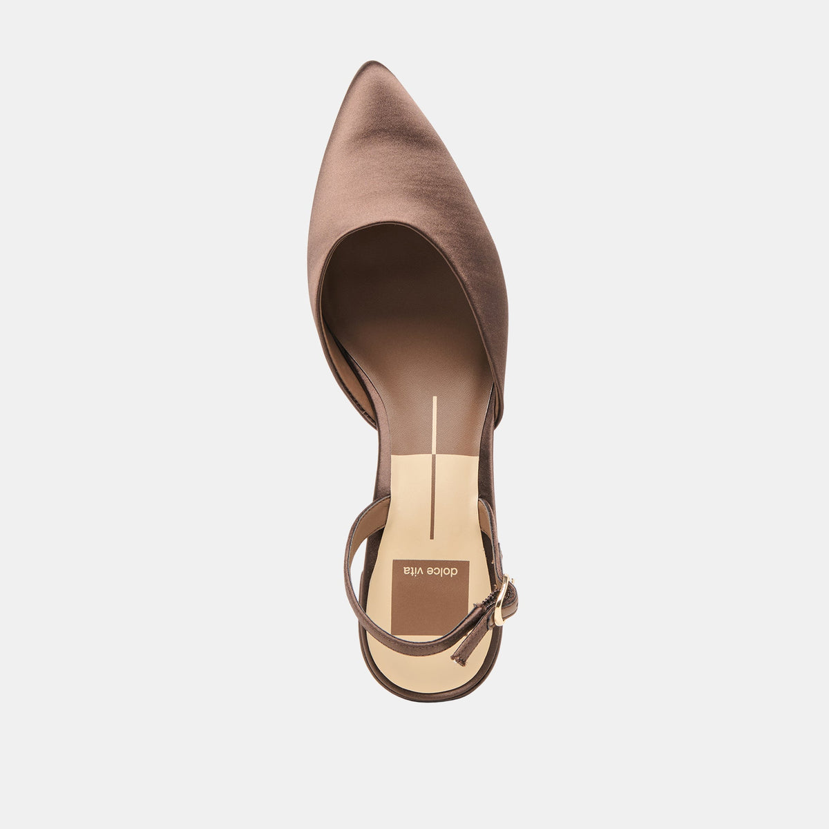 Dolce Vita SHOES Carel Dk Brown Satin Heels