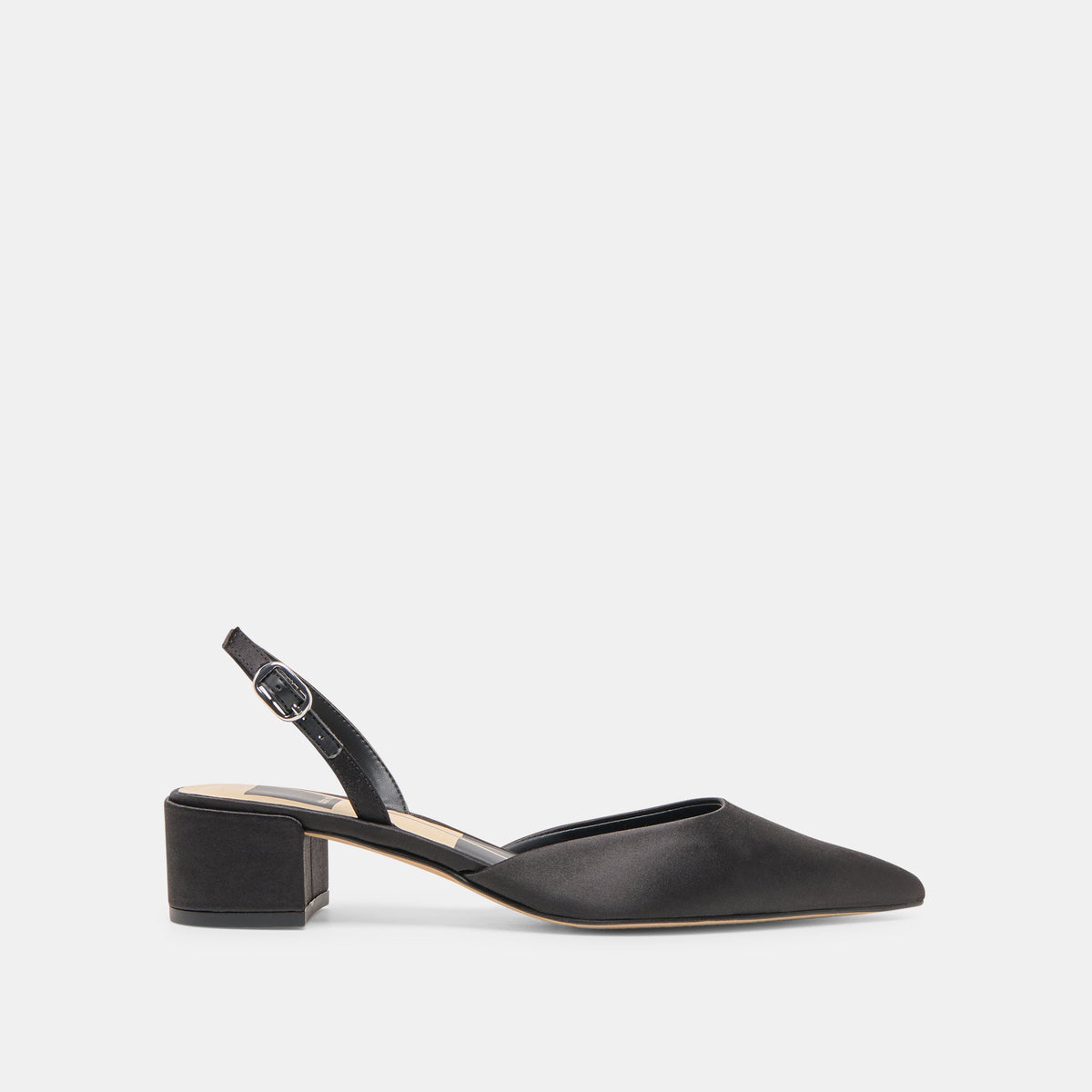 Dolce Vita SHOES Carel Onyx Satin Heels