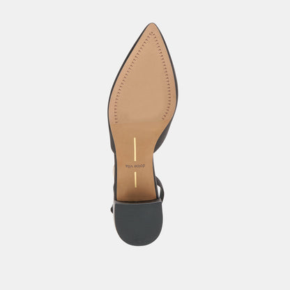 Dolce Vita SHOES Carel Onyx Satin Heels