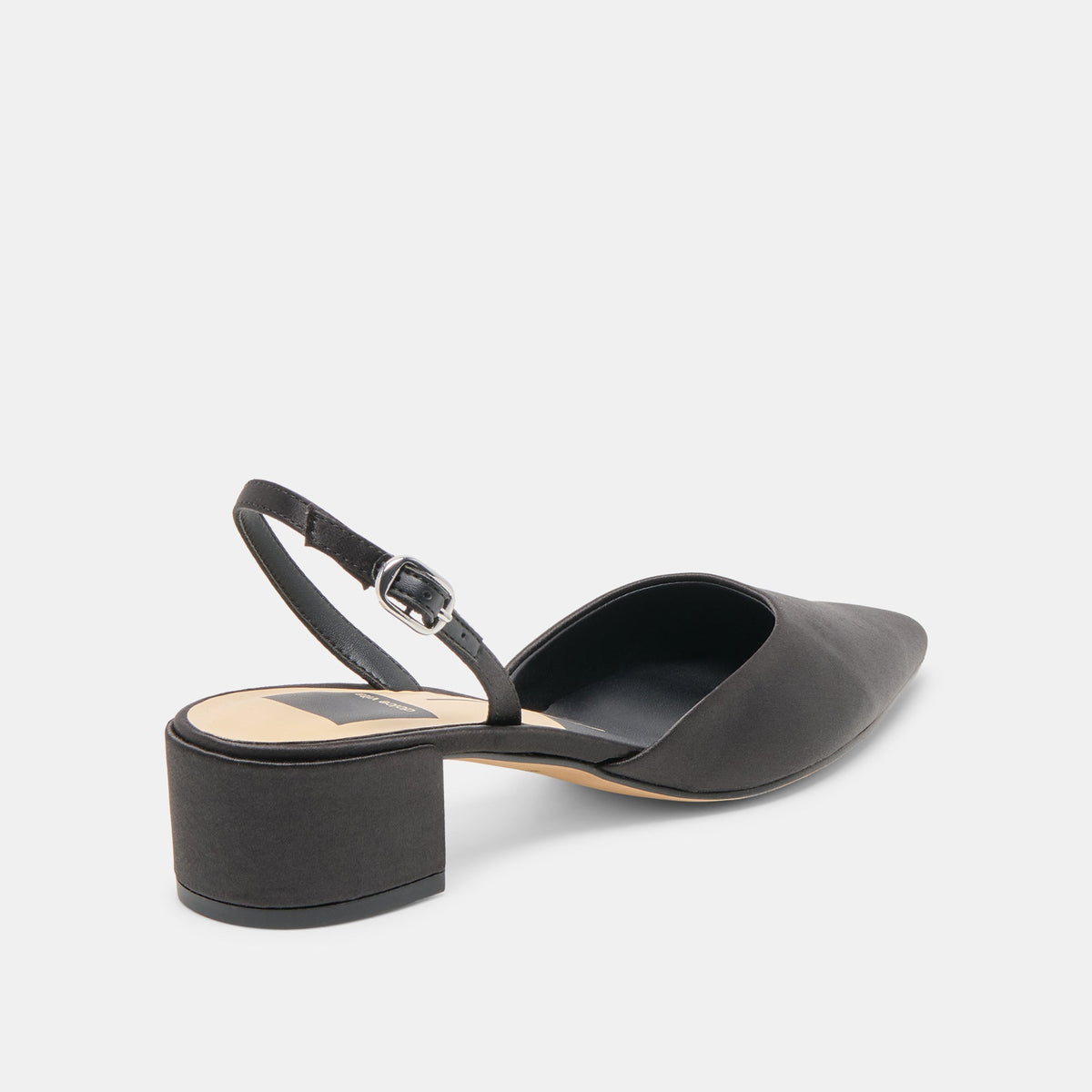 Dolce Vita SHOES Carel Onyx Satin Heels