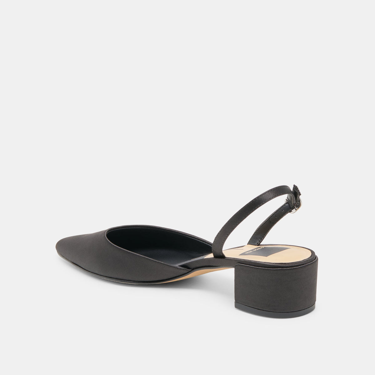 Dolce Vita SHOES Carel Onyx Satin Heels