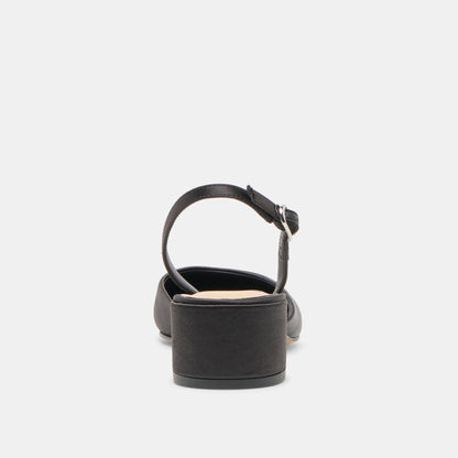 Dolce Vita SHOES Carel Onyx Satin Heels