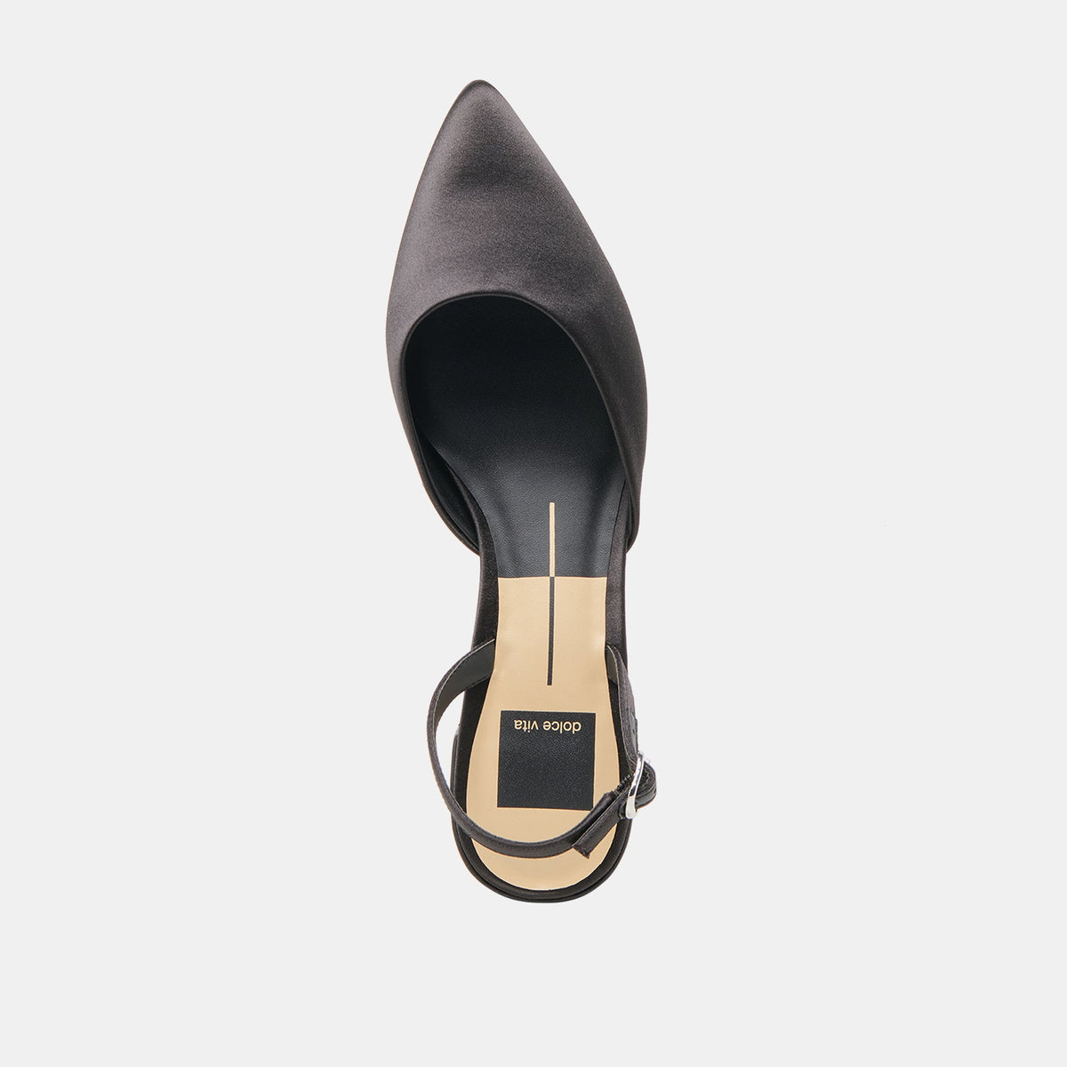 Dolce Vita SHOES Carel Onyx Satin Heels