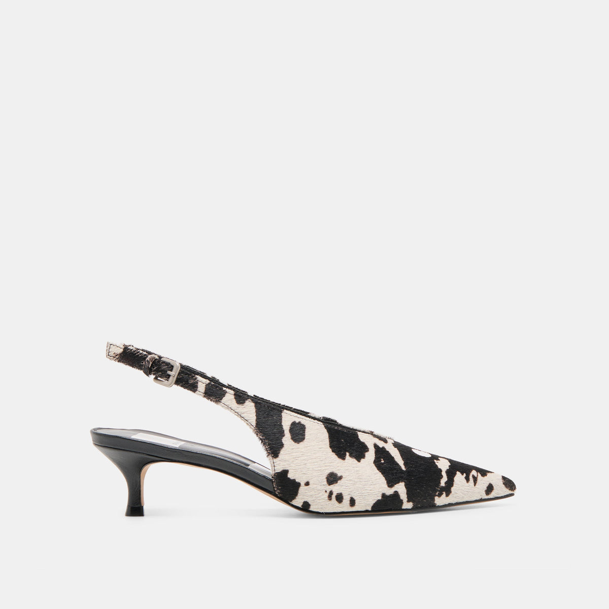 Dolce Vita SHOES Alenna Black White Taurus Calf Hair Heels