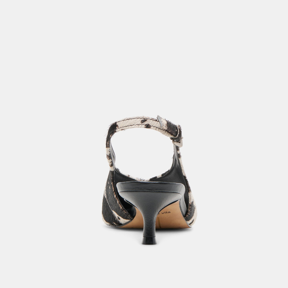 Dolce Vita SHOES Alenna Black White Taurus Calf Hair Heels