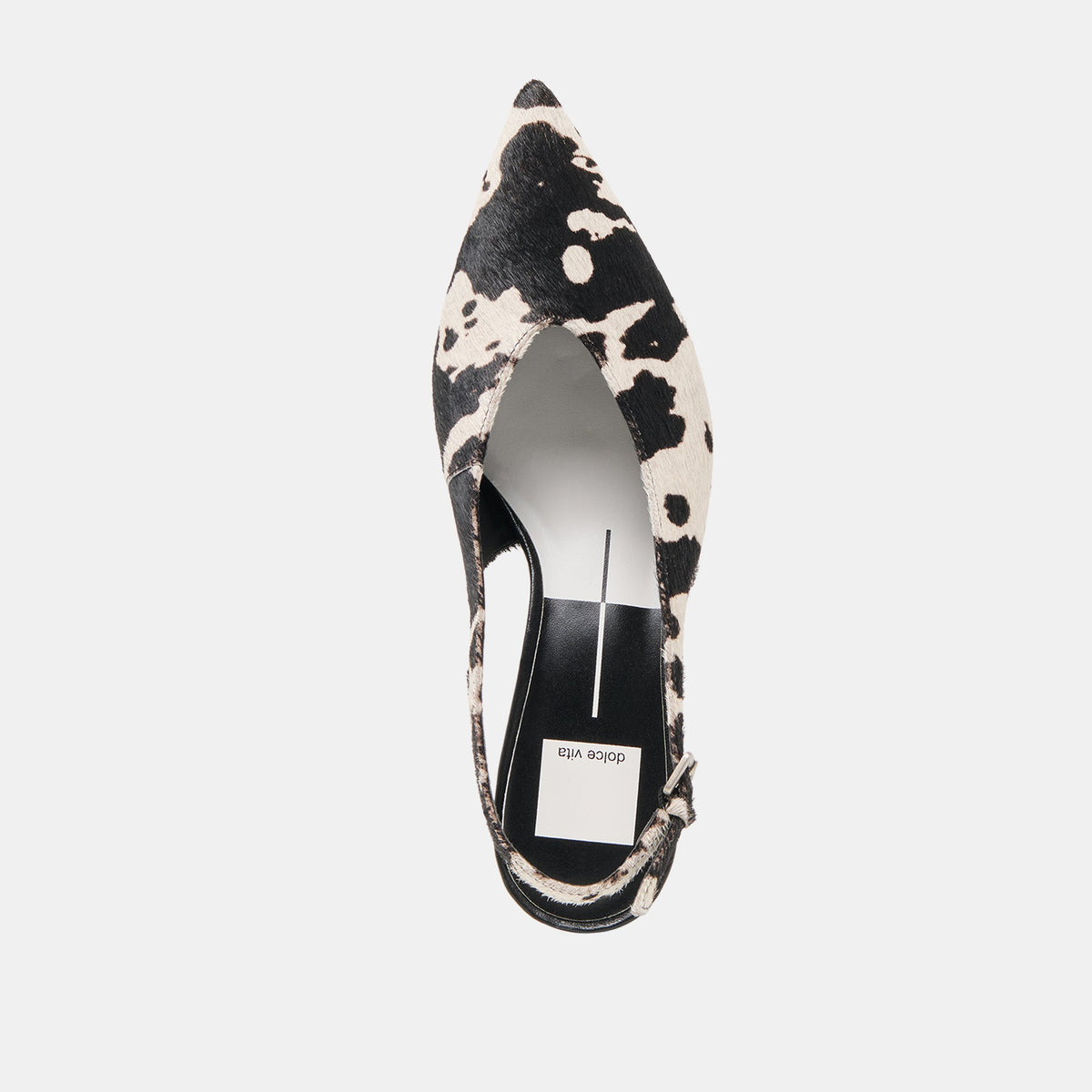 Dolce Vita SHOES Alenna Black White Taurus Calf Hair Heels
