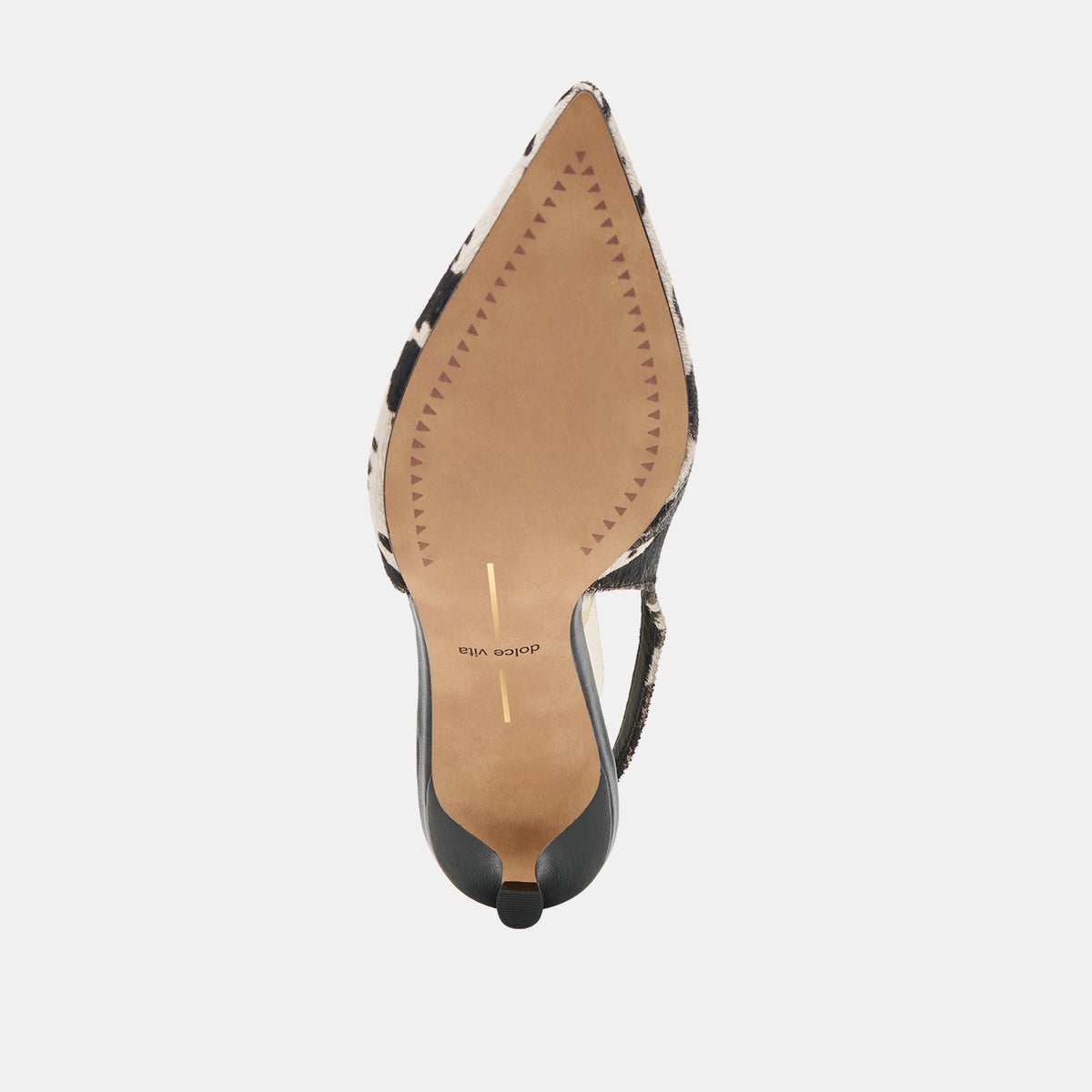 Dolce Vita SHOES Alenna Black White Taurus Calf Hair Heels