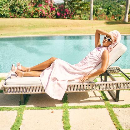 Dolce Vita SHOES Reyes X Byrdie Golf Pink Plaid Gingham Heels