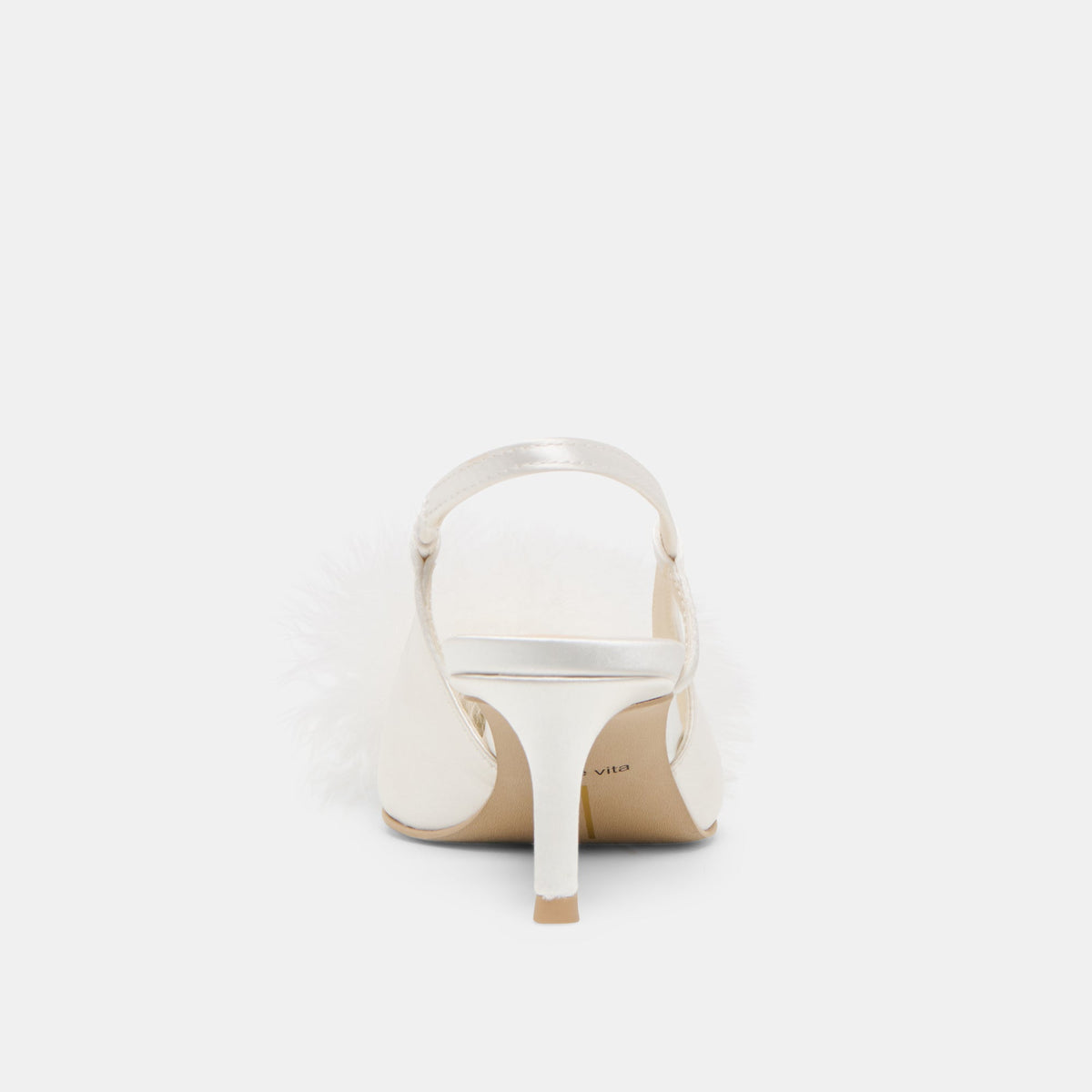Dolce Vita SHOES Kamy True White Satin Heels