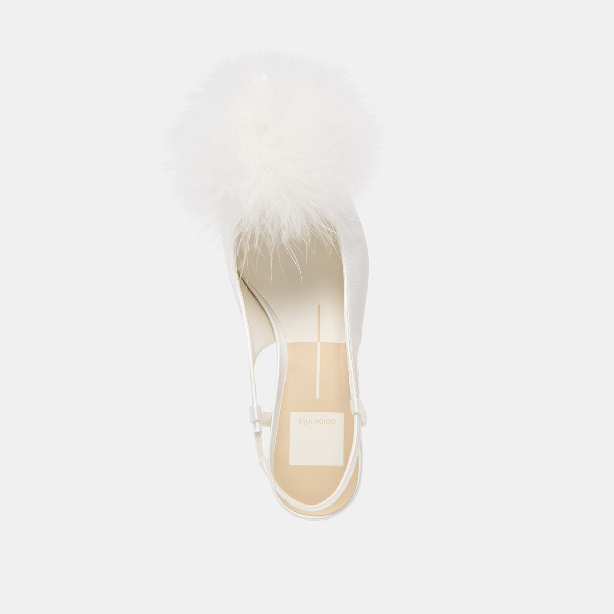 Dolce Vita SHOES Kamy True White Satin Heels