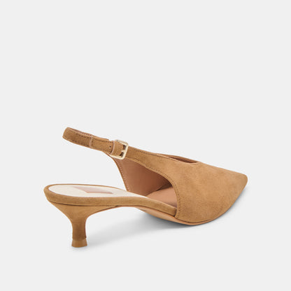 Dolce Vita SHOES Alenna Lt Brown Suede Heels