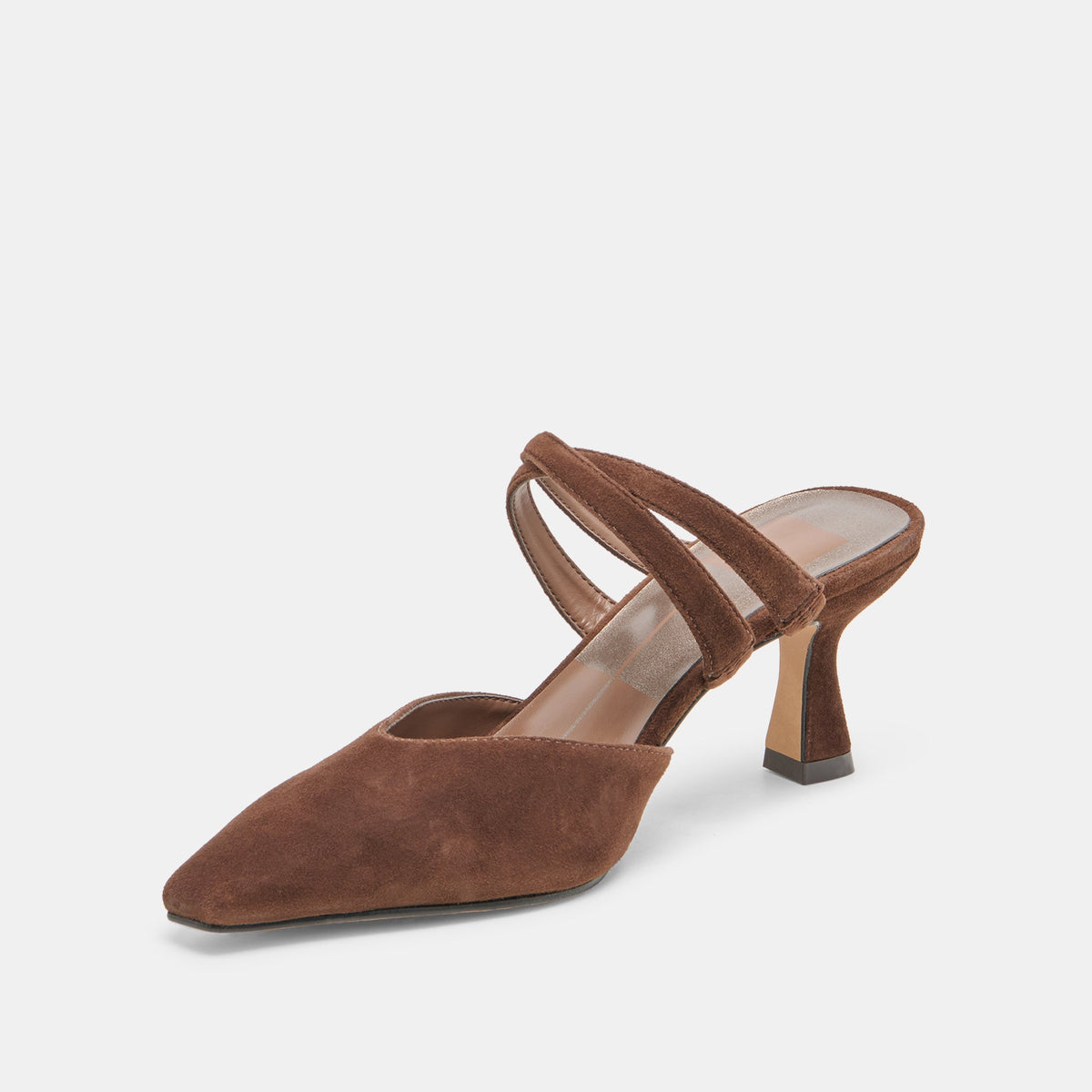 Dolce Vita SHOES Linore Dk Brown Suede Heels