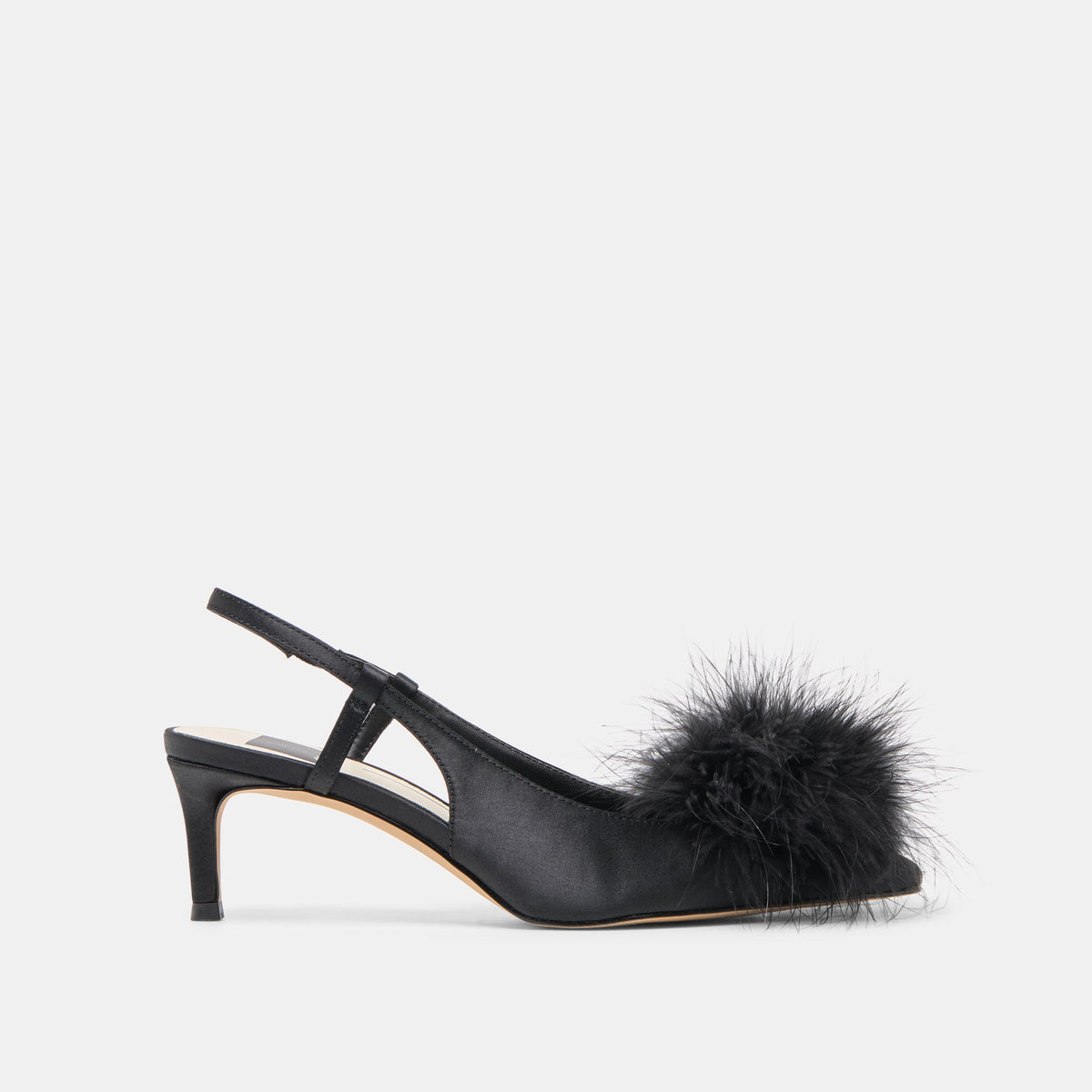 Dolce Vita SHOES Kamy Onyx Satin Heels