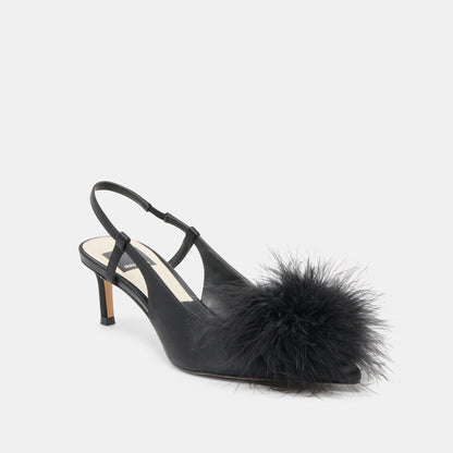 Dolce Vita SHOES Kamy Onyx Satin Heels
