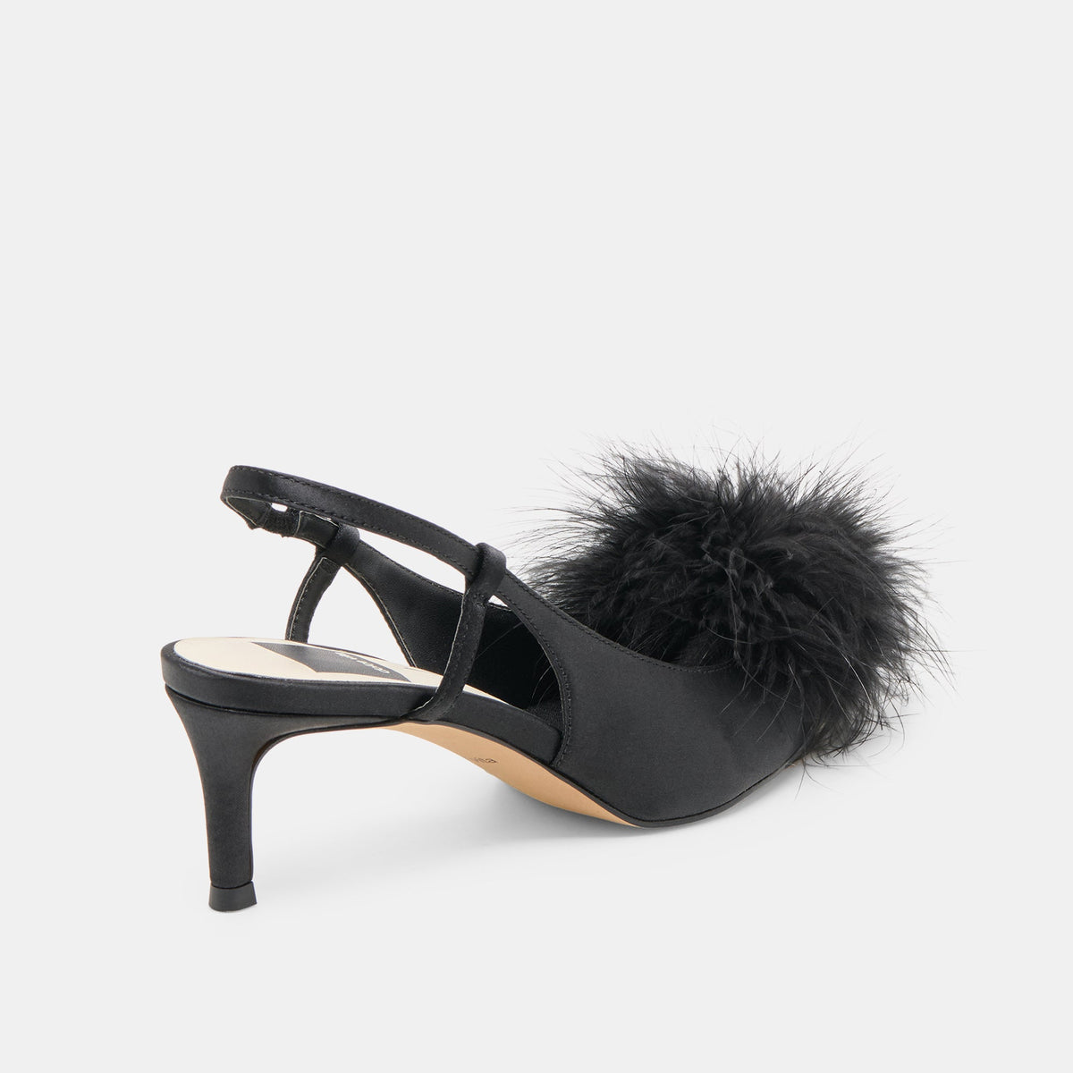 Dolce Vita SHOES Kamy Onyx Satin Heels