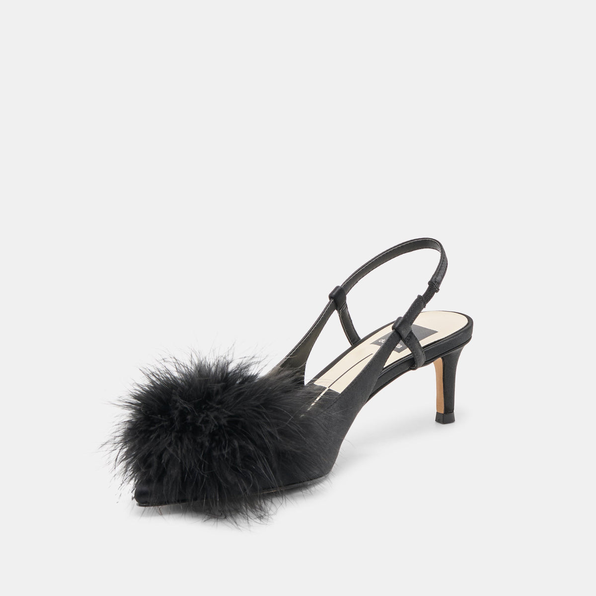 Dolce Vita SHOES Kamy Onyx Satin Heels