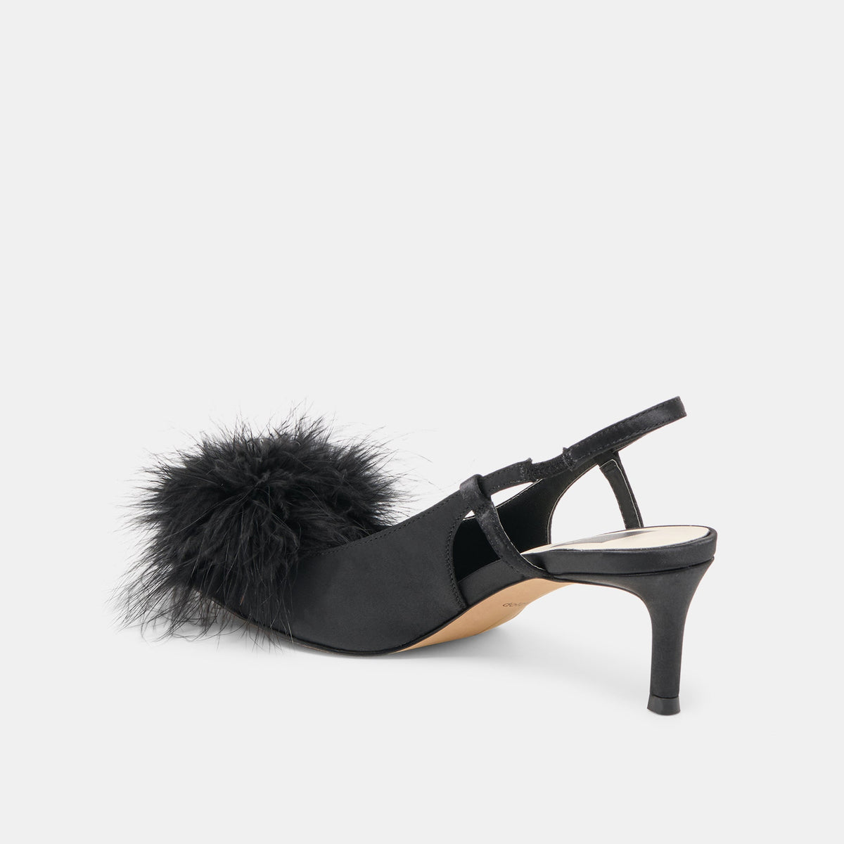 Dolce Vita SHOES Kamy Onyx Satin Heels