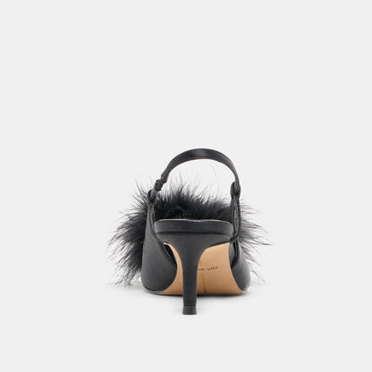 Dolce Vita SHOES Kamy Onyx Satin Heels