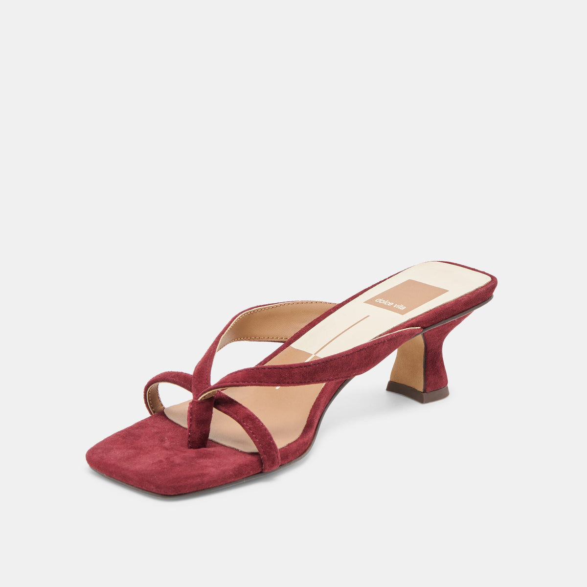 Dolce Vita SHOES Brevel Oxblood Suede Heels