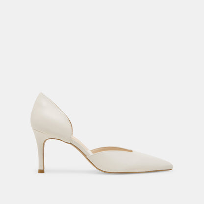 Dolce Vita SHOES ELOY HEELS WHITE LEATHER
 – Dolce Vita