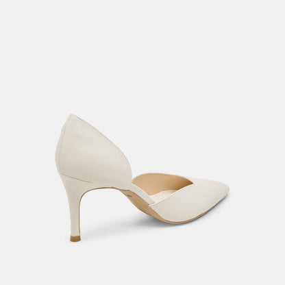 Dolce Vita SHOES ELOY HEELS WHITE LEATHER
 – Dolce Vita