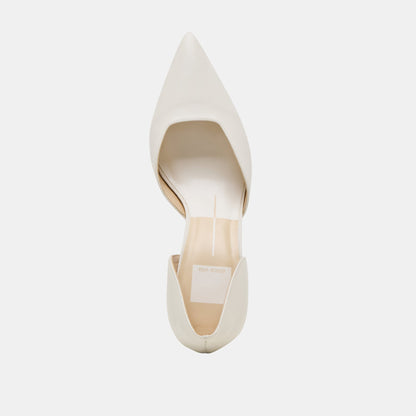 Dolce Vita SHOES ELOY HEELS WHITE LEATHER
 – Dolce Vita