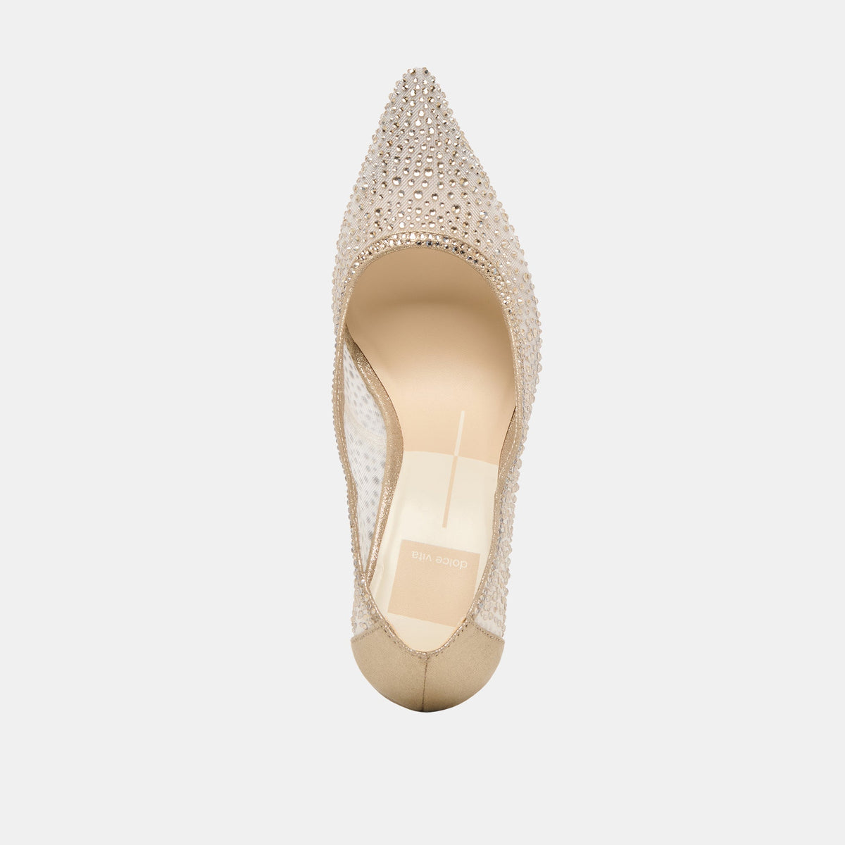 Dolce Vita SHOES Kashe Crystal Lt Gold Mesh Heels