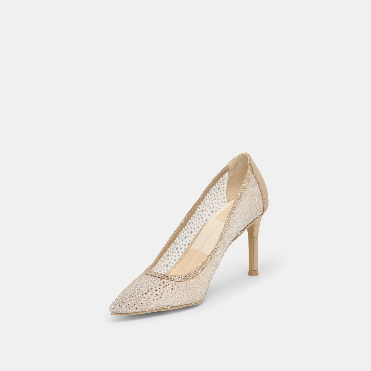 Dolce Vita SHOES Kashe Crystal Lt Gold Mesh Heels
