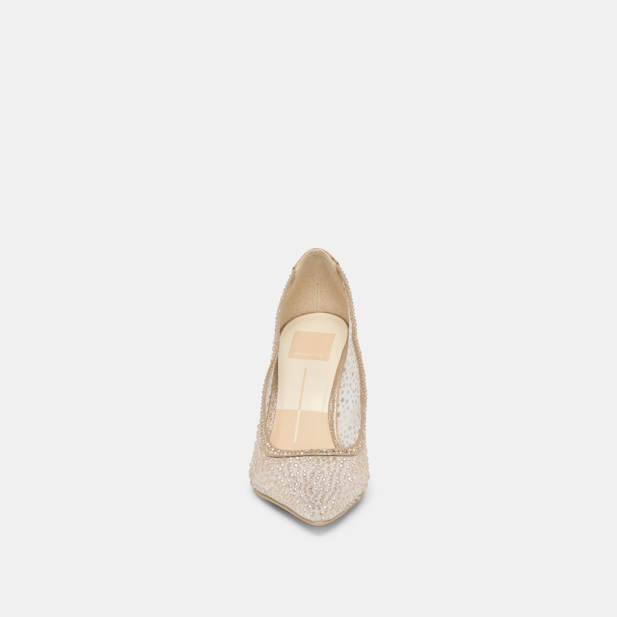 Dolce Vita SHOES Kashe Crystal Lt Gold Mesh Heels