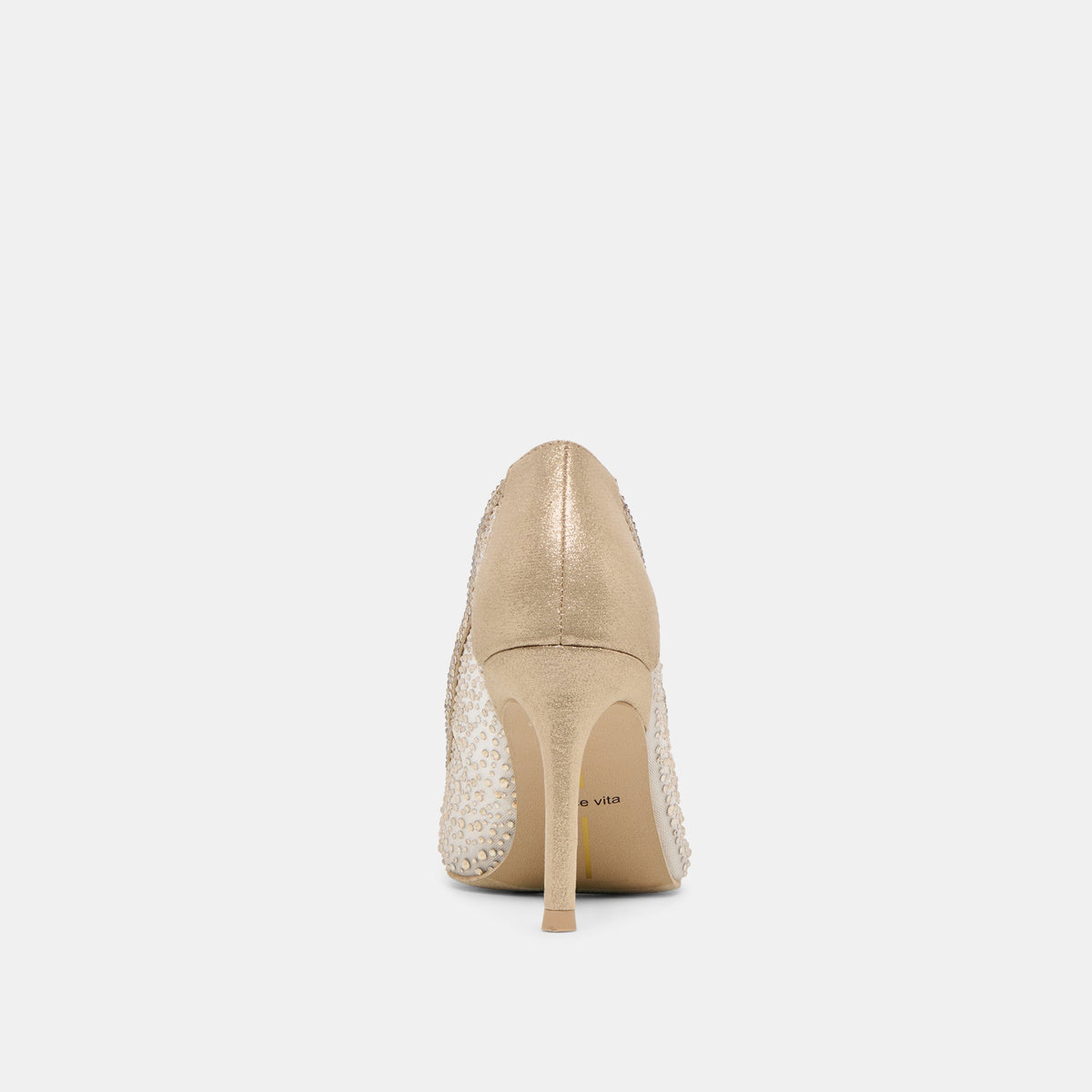 Dolce Vita SHOES Kashe Crystal Lt Gold Mesh Heels