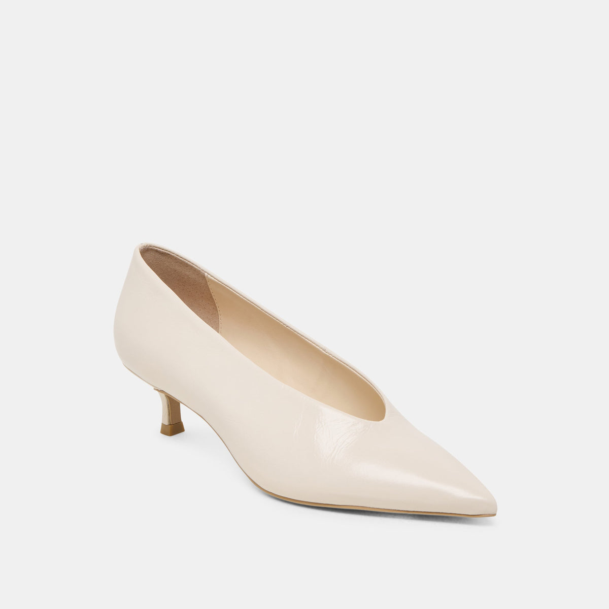 Dolce Vita SHOES ALWYN HEELS BONE CRINKLE PATENT
 – Dolce Vita