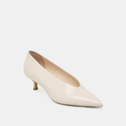 Dolce Vita SHOES ALWYN HEELS BONE CRINKLE PATENT
 – Dolce Vita