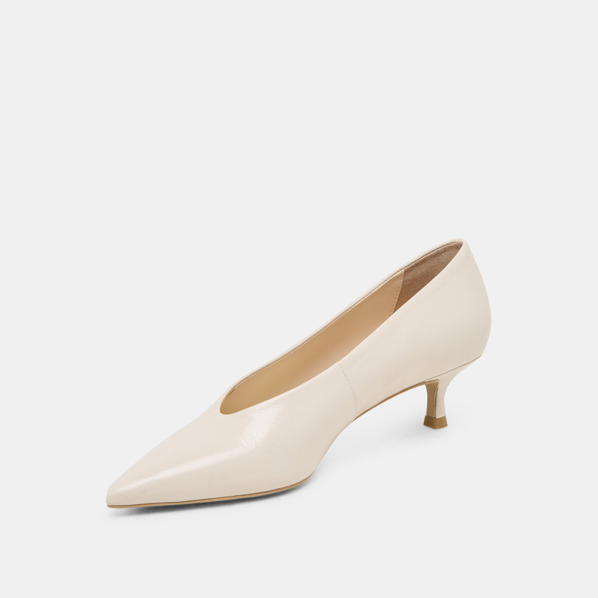Dolce Vita SHOES ALWYN HEELS BONE CRINKLE PATENT
 – Dolce Vita