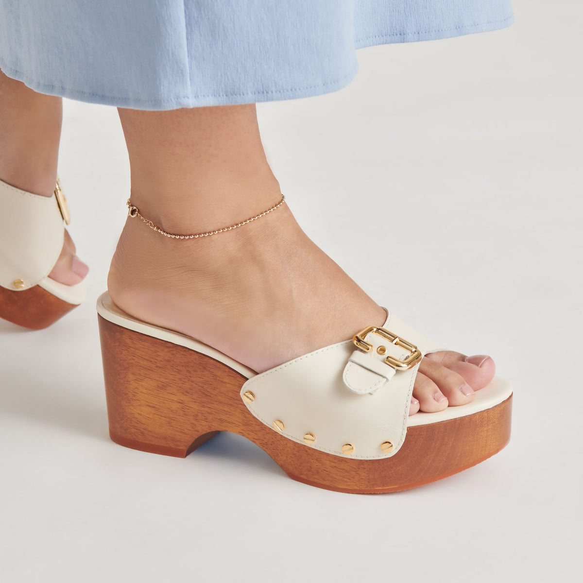 Dolce Vita SHOES YALAH HEELS OFF WHITE LEATHER
 – Dolce Vita