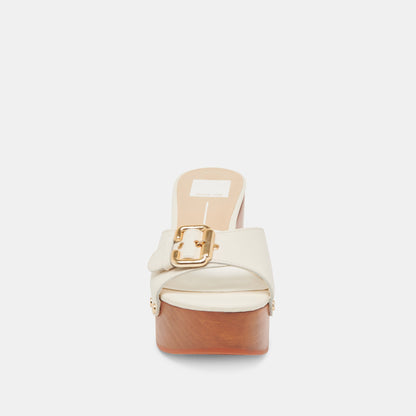 Dolce Vita SHOES YALAH HEELS OFF WHITE LEATHER
 – Dolce Vita