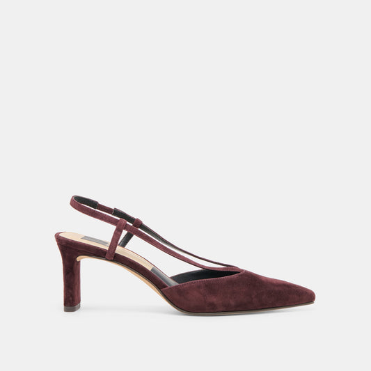 Dolce Vita SHOES Ginay Mulberry Suede Heels