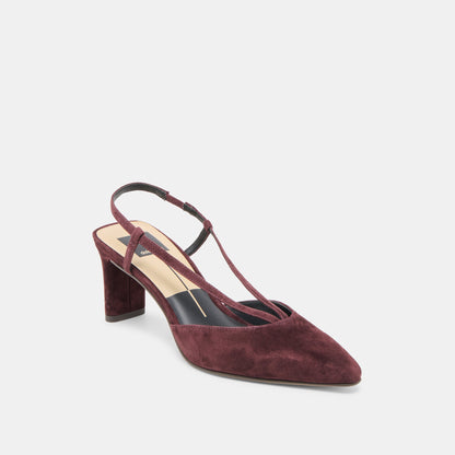 Dolce Vita SHOES Ginay Mulberry Suede Heels