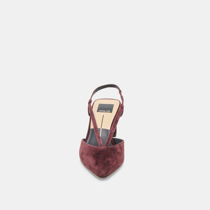 Dolce Vita SHOES Ginay Mulberry Suede Heels