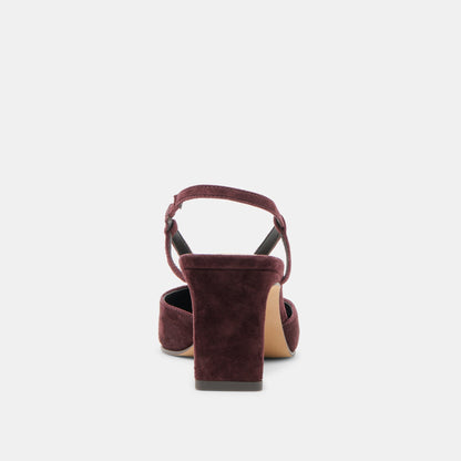 Dolce Vita SHOES Ginay Mulberry Suede Heels