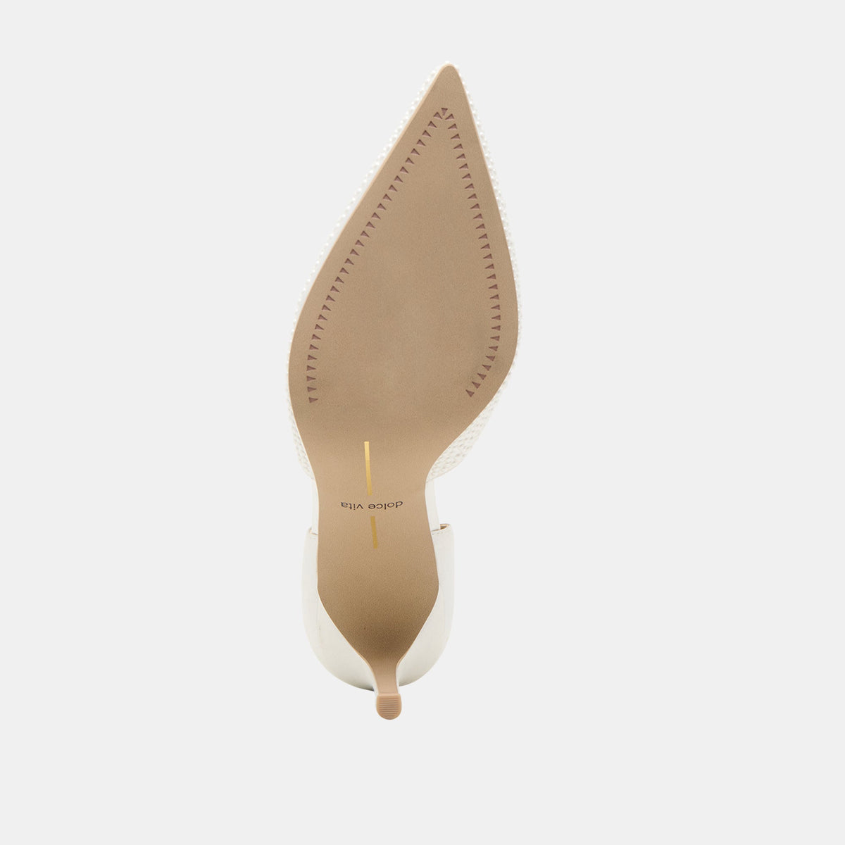 Dolce Vita SHOES Eloy Pearl Off White Satin Heels