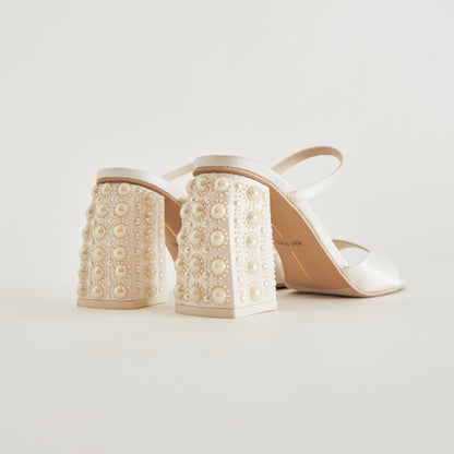 Dolce Vita SHOES JEMMY PEARL HEELS VANILLA SILK
 – Dolce Vita