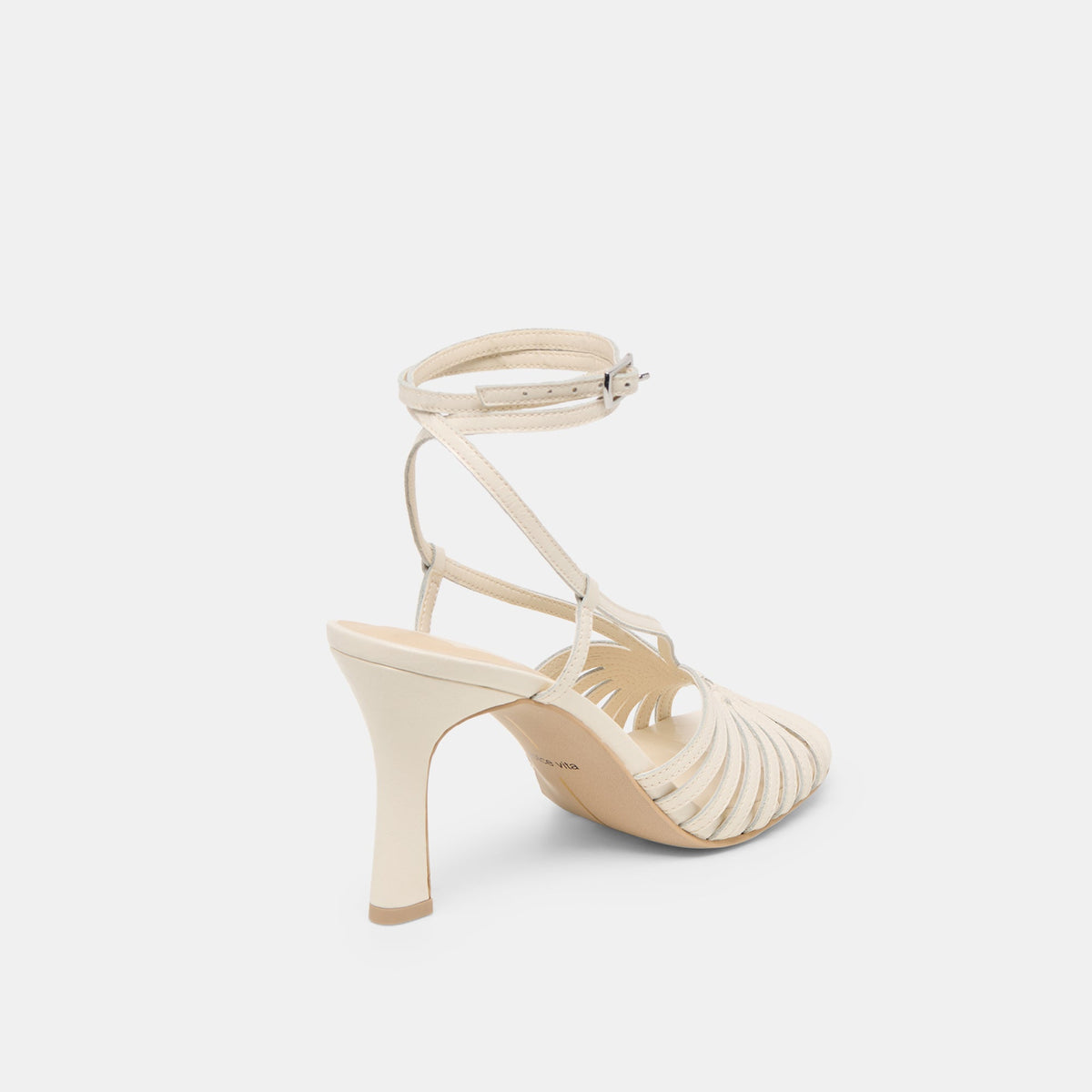Dolce Vita SHOES Nivana Off White Crinkle Patent Heels
