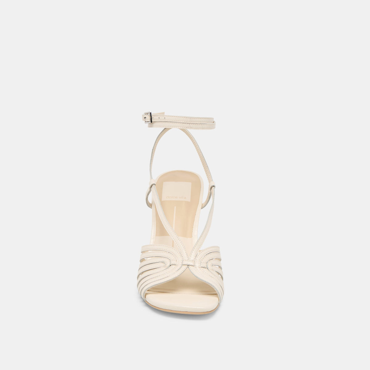 Dolce Vita SHOES Nivana Off White Crinkle Patent Heels
